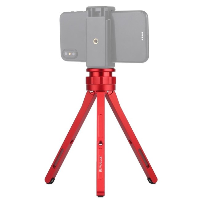 PULUZ verstelbare aluminium ministatief standaard tafelblad statief voor DSLR en digitale camera's (rood) voor 19,80 €