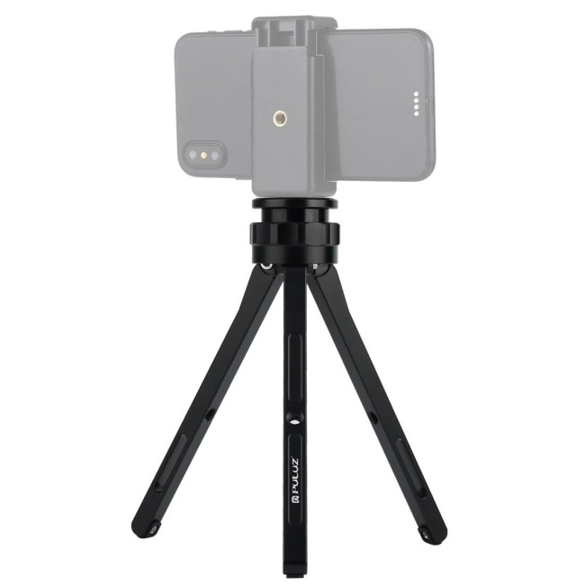 PULUZ verstelbare aluminium mini statief standaard tafelblad statief voor DSLR & digitale camera's (zwart) voor 19,80 €