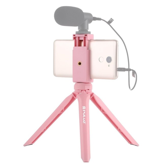 PULUZ Pocket Mini kunststof statiefbevestiging met telefoonklem voor smartphones (roze) voor 3,38 €