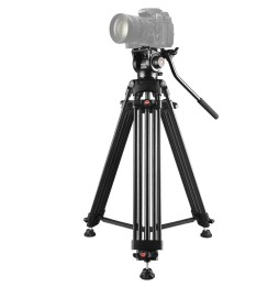 PULUZ avec tête de glissement fluide pour appareil photo reflex numérique / reflex, hauteur réglable: 80-160 cm (noir) à 121,...
