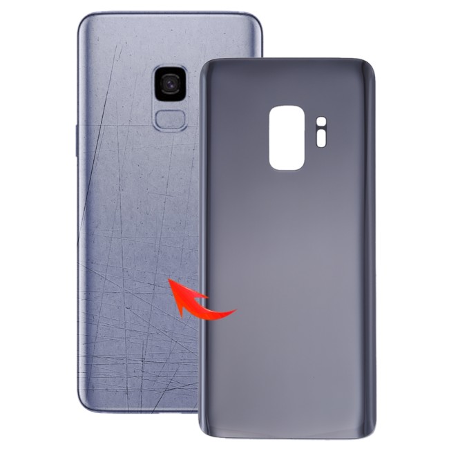 Cache arrière pour Samsung Galaxy S9 SM-G960 (Gris)(Avec Logo) à 9,90 €