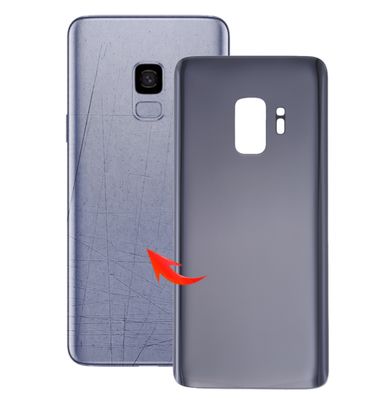 Battery Back Cover for Samsung Galaxy S9 SM-G960 (Grey)(With Logo)