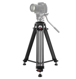 PULUZ Professional Heavy Duty Video Camcorder Aluminum Alloy Tripod for DSLR / SLR Camera, Adjustable Height: 62-140cm at 74,...