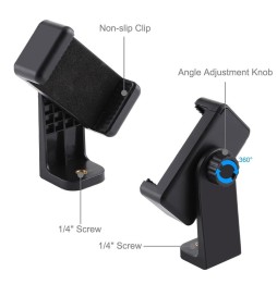 PULUZ Round Base Desktop Mount with Phone Clamp, Adjustable Height: 18cm-28cm at 4,28 €