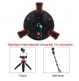PULUZ Electronic 360 Degree Rotation Panoramic Head + Tripod Mount + GoPro Clamp + Phone Clamp with Remote Controller for Sma...