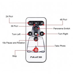 PULUZ trépied + pince GoPro + pince pour téléphone avec télécommande pour smartphones, GoPro, appareils photo reflex numériqu...