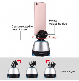 PULUZ Elektronischer 360-Grad-Rotationspanoramakopf mit Fernbedienung für Smartphones, GoPro, DSLR-Kameras (blau) für 29,94 €