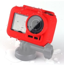 PULUZ Silicone Protective Case for DJI Osmo Action with Frame(Red) at 4,84 €