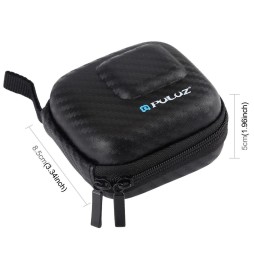 PULUZ Mini fibre de carbone portable sac de rangement pour DJI OSMO action, GoPro, Mijia, Xiaoyi et autres appareils similair...