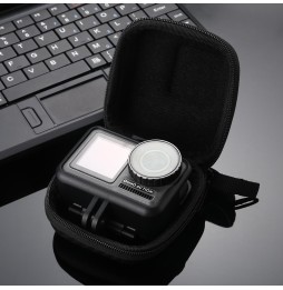 PULUZ Mini-Aufbewahrungstasche aus Kohlefaser für DJI OSMO Action-, GoPro-, Mijia-, Xiaoyi- und andere Kameras ähnlicher Größ...