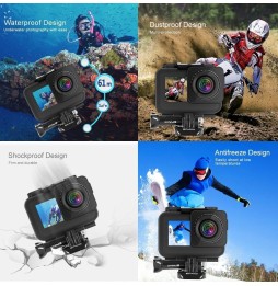 PULUZ 61m Waterproof Housing Protective Case with Buckle Basic Mount & Screw for DJI Osmo Action(Black) voor 18,52 €