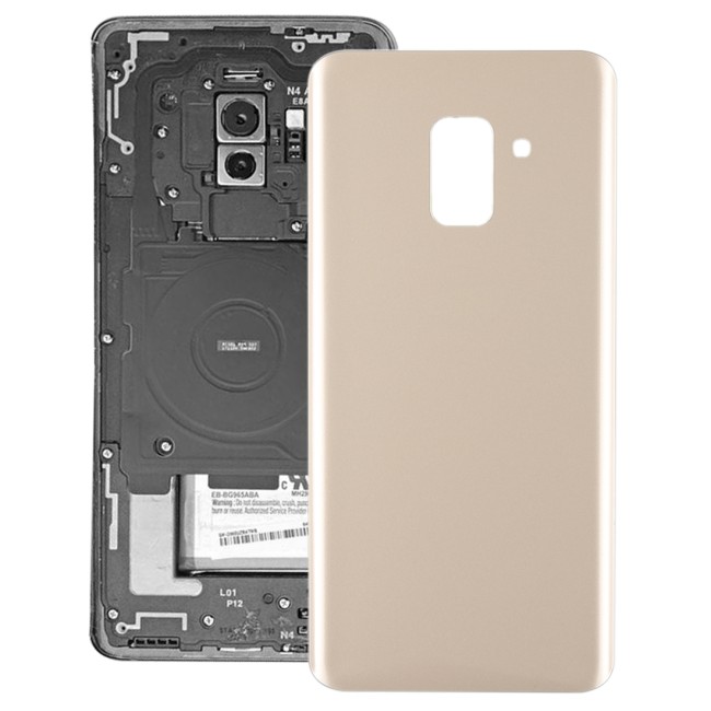 Back Cover for Samsung Galaxy A8+ 2018 SM-A730 (Gold)(With Logo) at 12,90 €