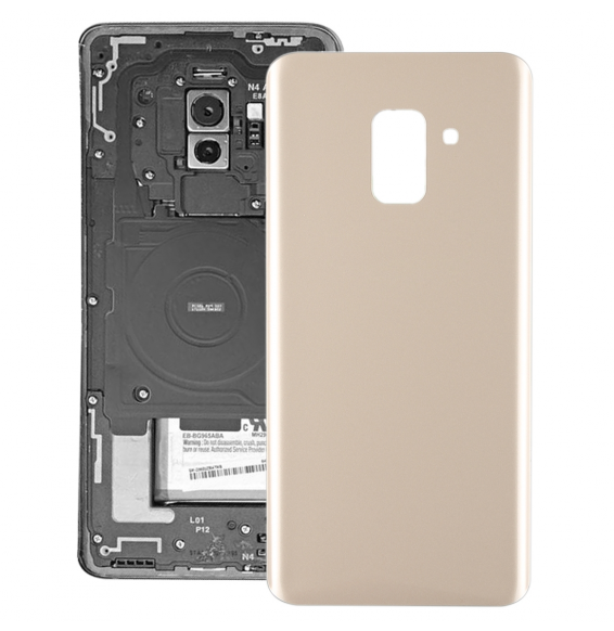 Back Cover for Samsung Galaxy A8+ 2018 SM-A730 (Gold)(With Logo)