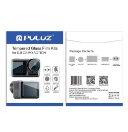 PULUZ Objektiv + LCD-Display vorne und hinten 9H 2.5D Hartglasfolie für DJI Osmo Action für 2,24 €