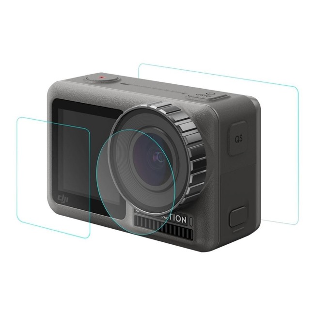 PULUZ Lens + Front and Back LCD Display 9H 2.5D Tempered Glass Film for DJI Osmo Action voor 2,24 €