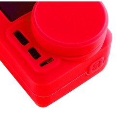 PULUZ protection en silicone PULUZ avec couvercle d'objectif pour DJI Osmo Action (rouge) à 4,30 €