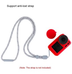 PULUZ Silicone Protective Case with Lens Cover for DJI Osmo Action(Red) voor 4,30 €