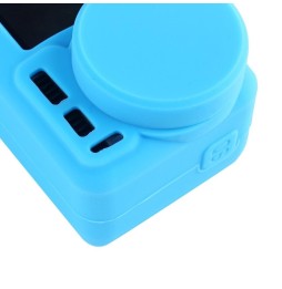 PULUZ Silicone Protective Case with Lens Cover for DJI Osmo Action(Blue) voor 4,30 €