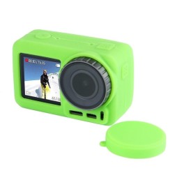 PULUZ Silicone Protective Case with Lens Cover for DJI Osmo Action(Green) voor 4,30 €