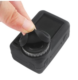 PULUZ Silicone Protective Case with Lens Cover for DJI Osmo Action(Black) voor 4,30 €