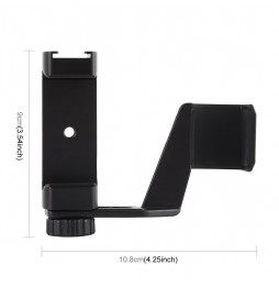 PULUZ Mini Metal Desktop Tripod Mount + Metal Phone Clamp Mount + Expansion Fixed Stand Bracket for DJI OSMO Pocket at 18,52 €