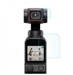 PULUZ 9H 2.5D HD Objektivschutz aus gehärtetem Glas + Bildschirmfolie für DJI OSMO Pocket 2 für 1,72 €