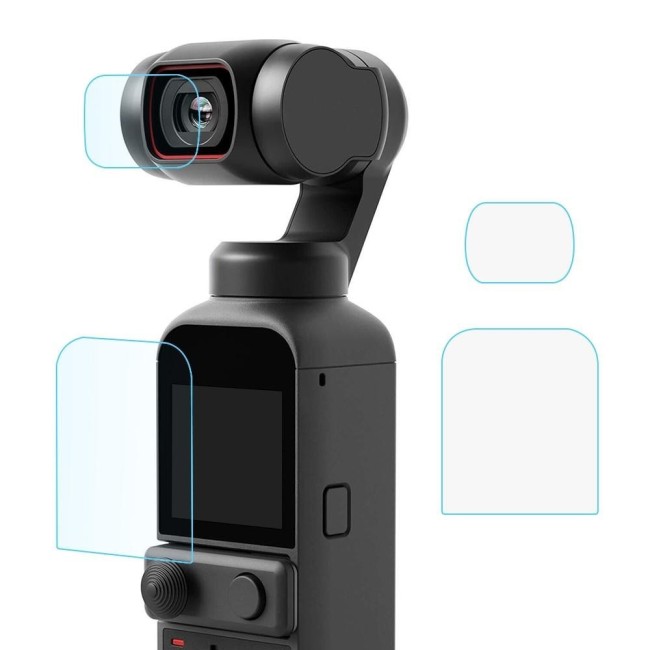 PULUZ 9H 2.5D HD Tempered Glass Lens Protector + Screen Film for DJI OSMO Pocket 2 at 1,72 €