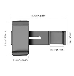PULUZ Smartphone-Befestigungsklemme 1/4 Zoll Halterungshalterung für DJI OSMO Pocket / Pocket 2 für 4,20 €
