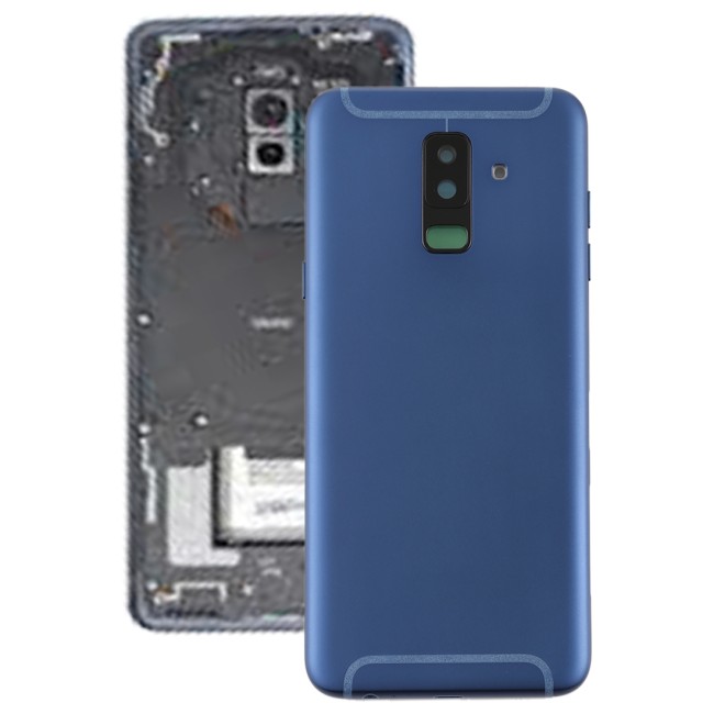 Back Cover with Side Keys for Samsung Galaxy A6+ 2018 SM-A605 (Blue)(With Logo) at 26,30 €