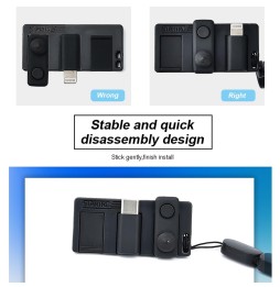STARTRC 1108888 3 PCS / Set Multi-function Sunshade Lens Protective Cover Storage Board Set for DJI OSMO Pocket 2(Black) at 7...