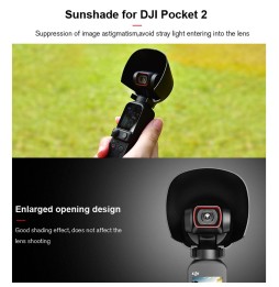 STARTRC 1108888 3 PCS / Set Multi-function Sunshade Lens Protective Cover Storage Board Set for DJI OSMO Pocket 2(Black) voor...