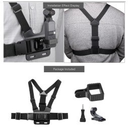 Sunnylife OP-Q9201 Elastic Adjustable Body Chest Straps Belt with Metal Adapter for DJI OSMO Pocket 2 at 17,83 €