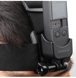 Sunnylife Elastic Adjustable Head Strap Mount Belt with Adapter for DJI OSMO Pocket 2(Black) at 11,58 €