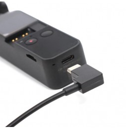 Sunnylife Câble de données de connecteur de conversion USB-C / Type-C vers Micro USB 30 cm pour DJI OSMO Pocket (noir) à 6,28 €