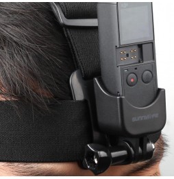 Sunnylife OP-Q9175 Elastic Adjustable Head Strap Mount Belt with Adapter for DJI OSMO Pocket(Black) at 13,00 €