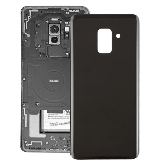 Achterkant voor Samsung Galaxy A8+ 2018 SM-A730 (Zwart)(Met Logo) voor 12,90 €