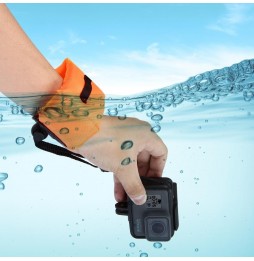 PULUZ Unterwasserfotografie Floating Bobber Wrist Strap für GoPro HERO9 Schwarz / HERO8 Schwarz / HERO7 / 6/5, DJI Osmo Actio...