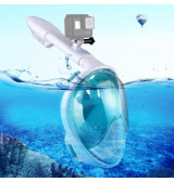 260mm Snorkel Mask with Mount for GoPro, Insta360, DJI... (S/M, Green)
