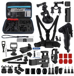 PULUZ 43 in 1 Accessories Total Ultimate Combo Kits for DJI Osmo Pocket with EVA Case (Chest Strap + Wrist Strap + Suction Cu...