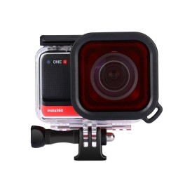 PULUZ Square Housing Diving Color Lens Filter for Insta360 ONE R 4K Edition / 1 inch Edition(Red) at 4,10 €