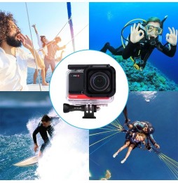 PULUZ 60m Underwater Depth Diving Case Waterproof Camera Housing for Insta360 ONE R 1.0 inch Edition(Transparent) voor 73,80 €