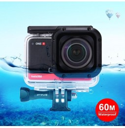 PULUZ 60m Underwater Depth Diving Case Waterproof Camera Housing for Insta360 ONE R 4K Wide-angle Edition(Transparent) voor 4...