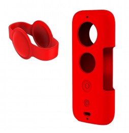 PULUZ protection en silicone PULUZ avec cache-objectif pour Insta360 ONE X (rouge) à 5,55 €