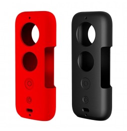 PULUZ Silicone Protective Case with Lens Cover for Insta360 ONE X(Red) voor 5,55 €
