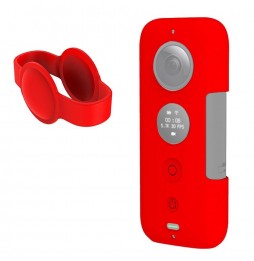 PULUZ protection en silicone PULUZ avec cache-objectif pour Insta360 ONE X (rouge) à 5,55 €
