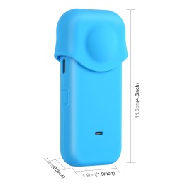 PULUZ Ganzkörper Staubdichte Silikonschutzhülle für Insta360 ONE X2 (Blau) für 11,58 €