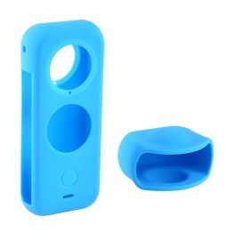 PULUZ Ganzkörper Staubdichte Silikonschutzhülle für Insta360 ONE X2 (Blau) für 11,58 €