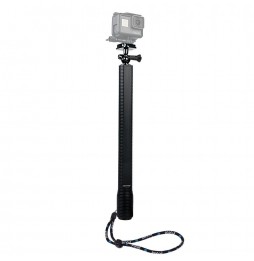 PULUZ Wasserdichtes Selfie-Stick-Einbeinstativ aus Aluminiumlegierung mit Schnellverschluss, langer Schraube und Lanyard für ...