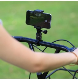PULUZ Selfie Sticks Adaptateur de montage sur trépied Pince de téléphone pour iPhone, Samsung, HTC, Sony, LG et autres Smartp...