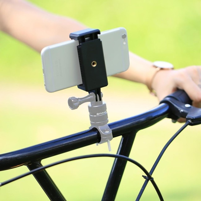 PULUZ Selfie Sticks Stativhalterung Adapter Telefonklemme für iPhone, Samsung, HTC, Sony, LG und andere Smartphones für 2,80 €